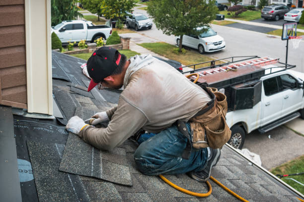 Professional Storm Damage Roof Repair technician working in Pleasant Grove, CA